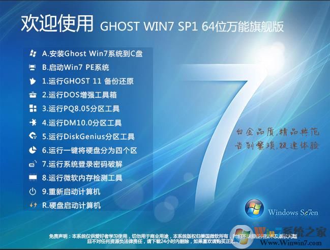 【Windows7旗艦版下載】Windows7 64位旗艦版[極速版] V2022