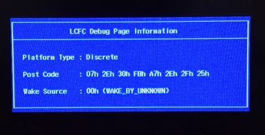 win10 筆記本開機:LCFC Debug Page Information 該怎么辦?