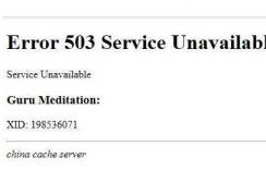 503錯誤,教你網站HTTP 503錯誤怎么解決