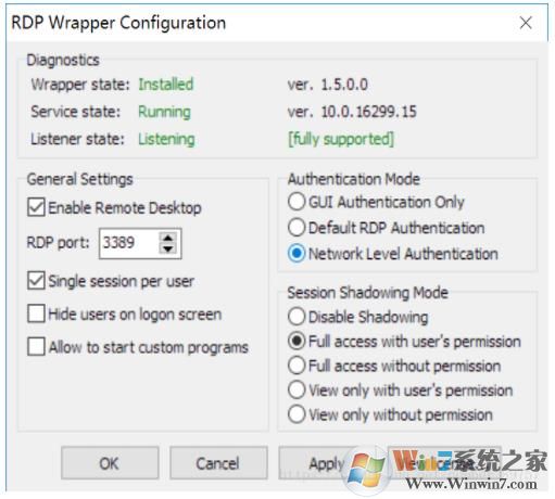 Win10家庭版無(wú)法多用戶遠(yuǎn)程桌面連接的解決方法