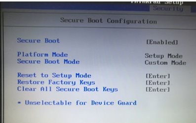 聯(lián)想ThinkPad筆記本BIOS中secure boot(安全啟動)關閉不了解決方法