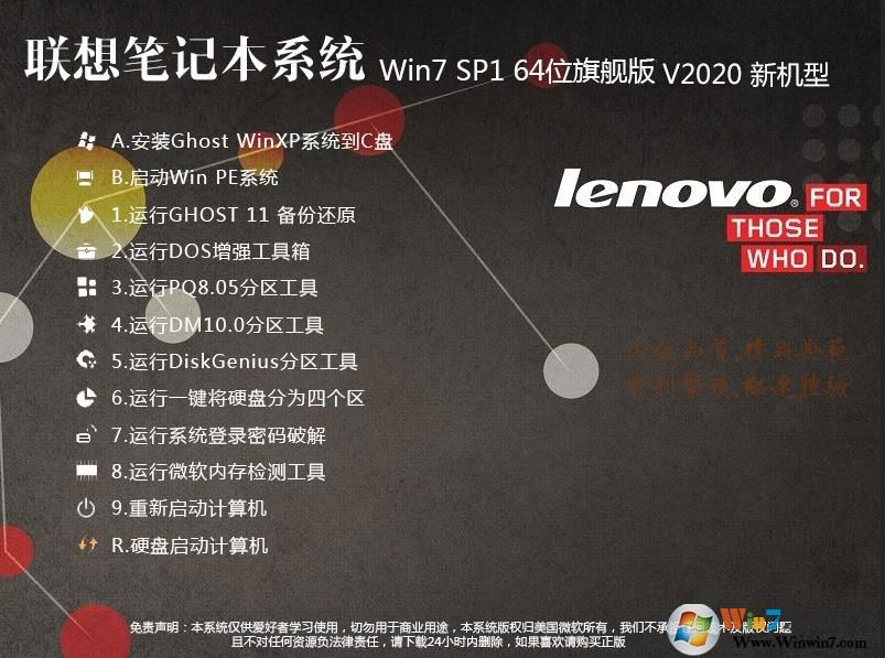 【聯想筆記本系統下載】聯想Win7旗艦版64位旗艦版ISO鏡像 V2020