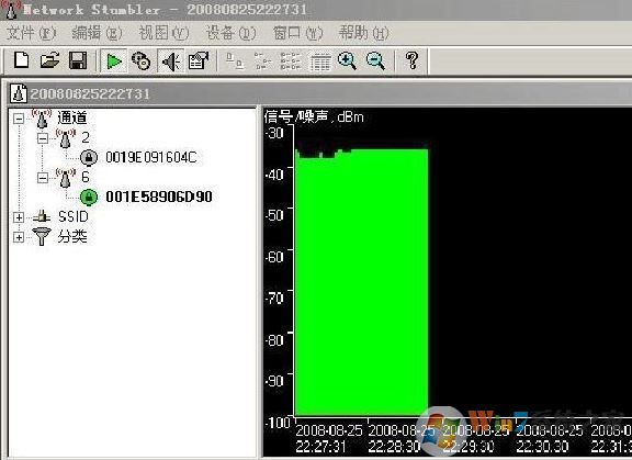 NetStumbler下載_NetStumbler v0.4漢化版(免費(fèi)無(wú)線接入點(diǎn)掃描)