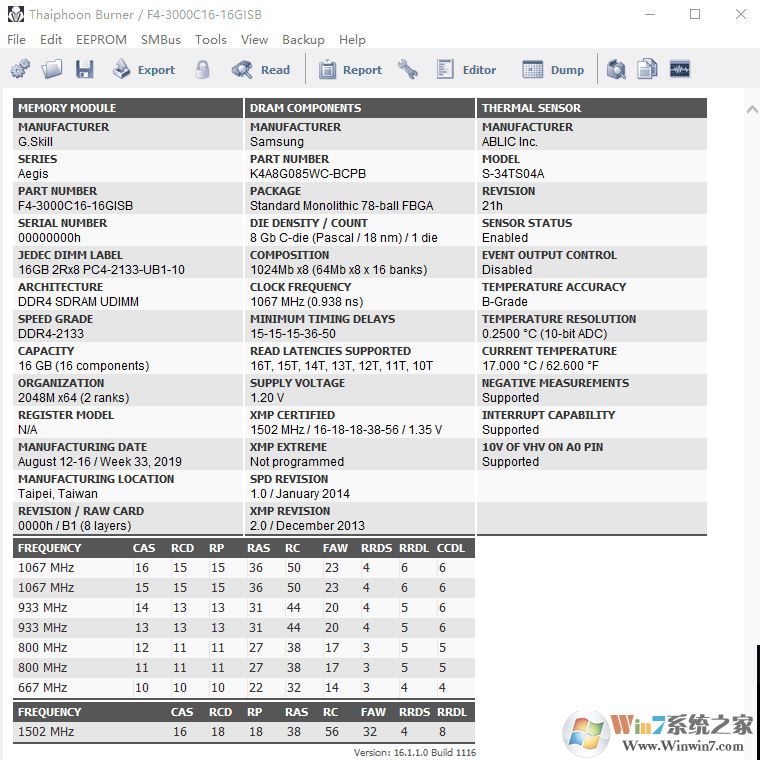 thaiphoon破解版_臺風Thaiphoon Burner v16.1.1.0內存顆粒檢測軟件