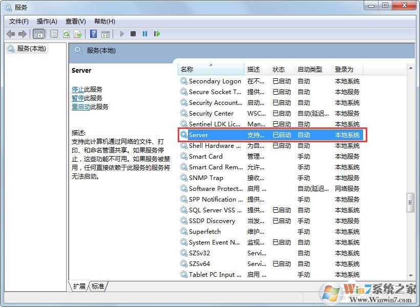Win7系統提示“工作站服務沒有啟動”如何解決？