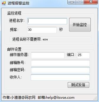 進程報警監控
