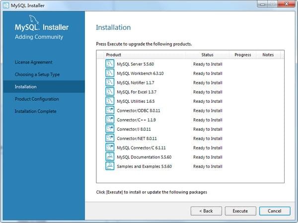 MySQL數據庫5.5