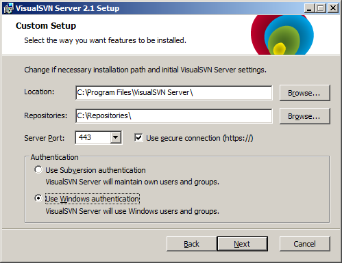 VisualSVN Server(集成SVN服務端工具)