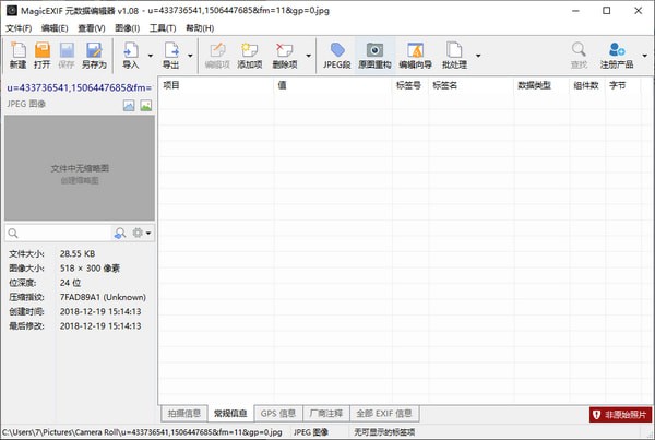 MagicEXIF元數據編輯器綠色版