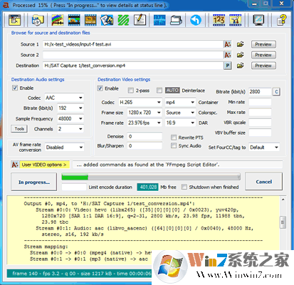 Avanti FFmpeg/Avisynth GUI視頻處理軟件 V0.9.3免費版