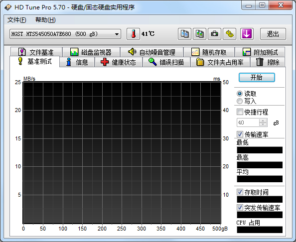 HD Tune Pro(硬盤(pán)工具) V5.70 漢化綠色特別版