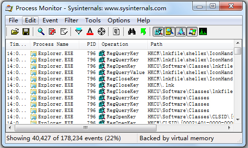 Microsoft Process Monitor(進程監視器) V3.52 綠色版