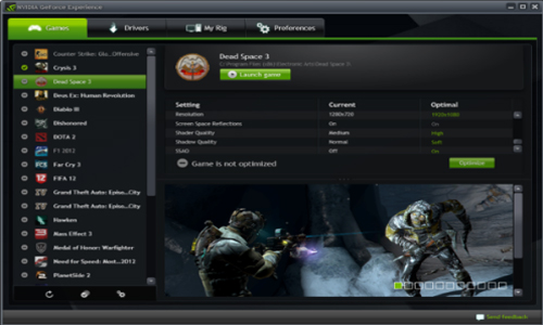Nvidia GeForce Experience顯卡驅動管理軟件