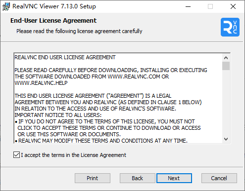 VNC Viewer遠程控制