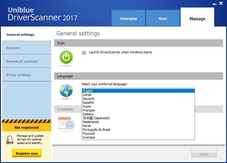 Driverscanner(驅動管理)